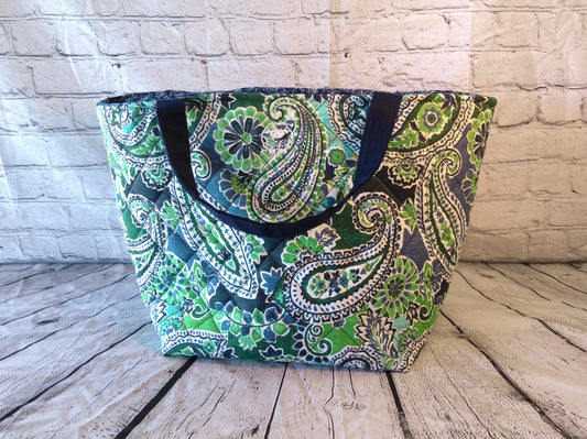 Quilted Tote Bag / Extra Large Tote Bag