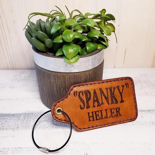 Customize Leather Luggage Tag