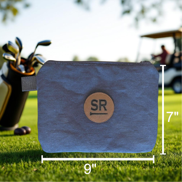 Handcrafted Canvas & Leather Patch Pouch